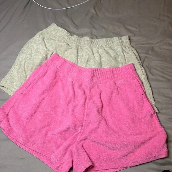 Hollister Pink and Cream Shorts - Picture 1 of 5